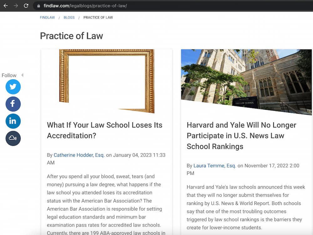 links from findlaw.com are great for lawyer SEO