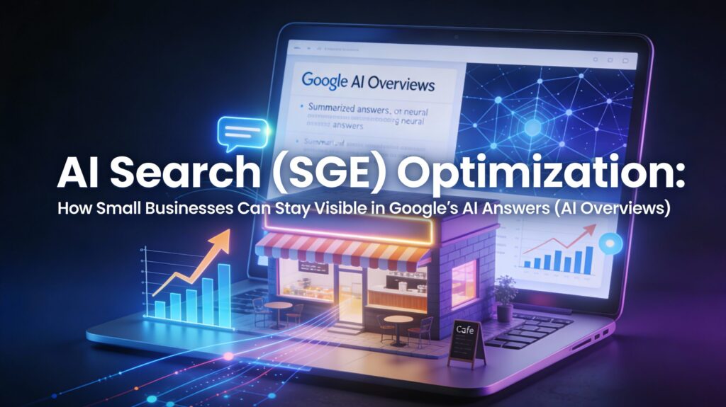 AI Search (SGE) Optimization: How Small Businesses Can Stay Visible in Google’s AI Answers (AI Overviews)